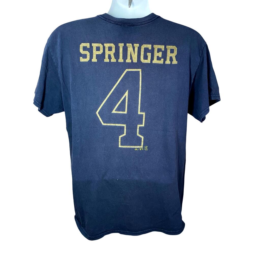 George Springer Houston Astros World Series Gold Collection Shirt | Men's Large